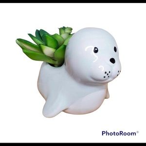 🦭 CERAMIC SEAL FLOWER PLANTER 🦭